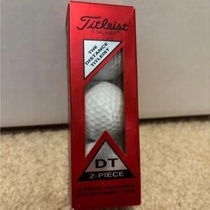 Titleist DT 2-Piece Golf Balls in Red Box